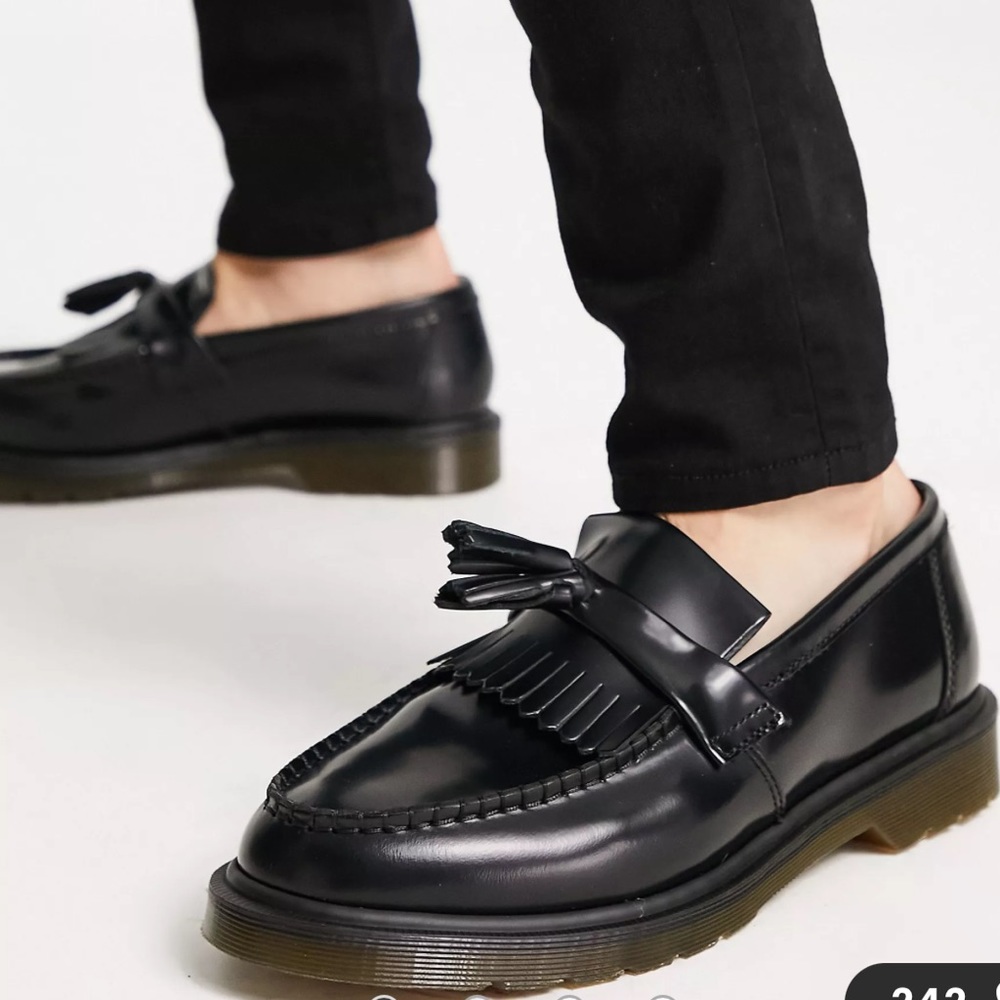 Dr. Martens Black Tassel Loafers